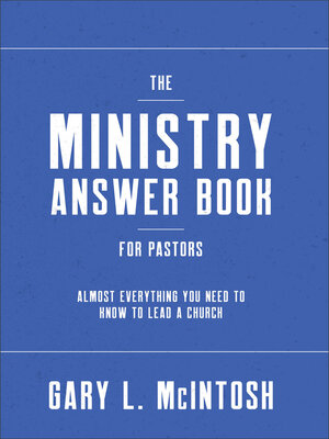 cover image of The Ministry Answer Book for Pastors